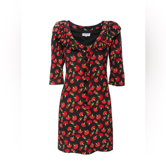 Yves Saint Laurent Dresses & Skirts - 1990s Yves Saint Laurent Rive Gauche Print Dress runway piece